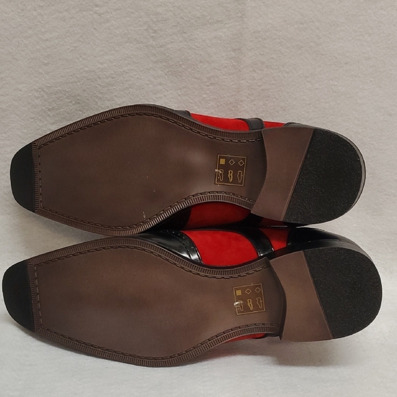 Sio 8.5 Two Toned Elegant Black and Red Men\'s Oxfords main image 9